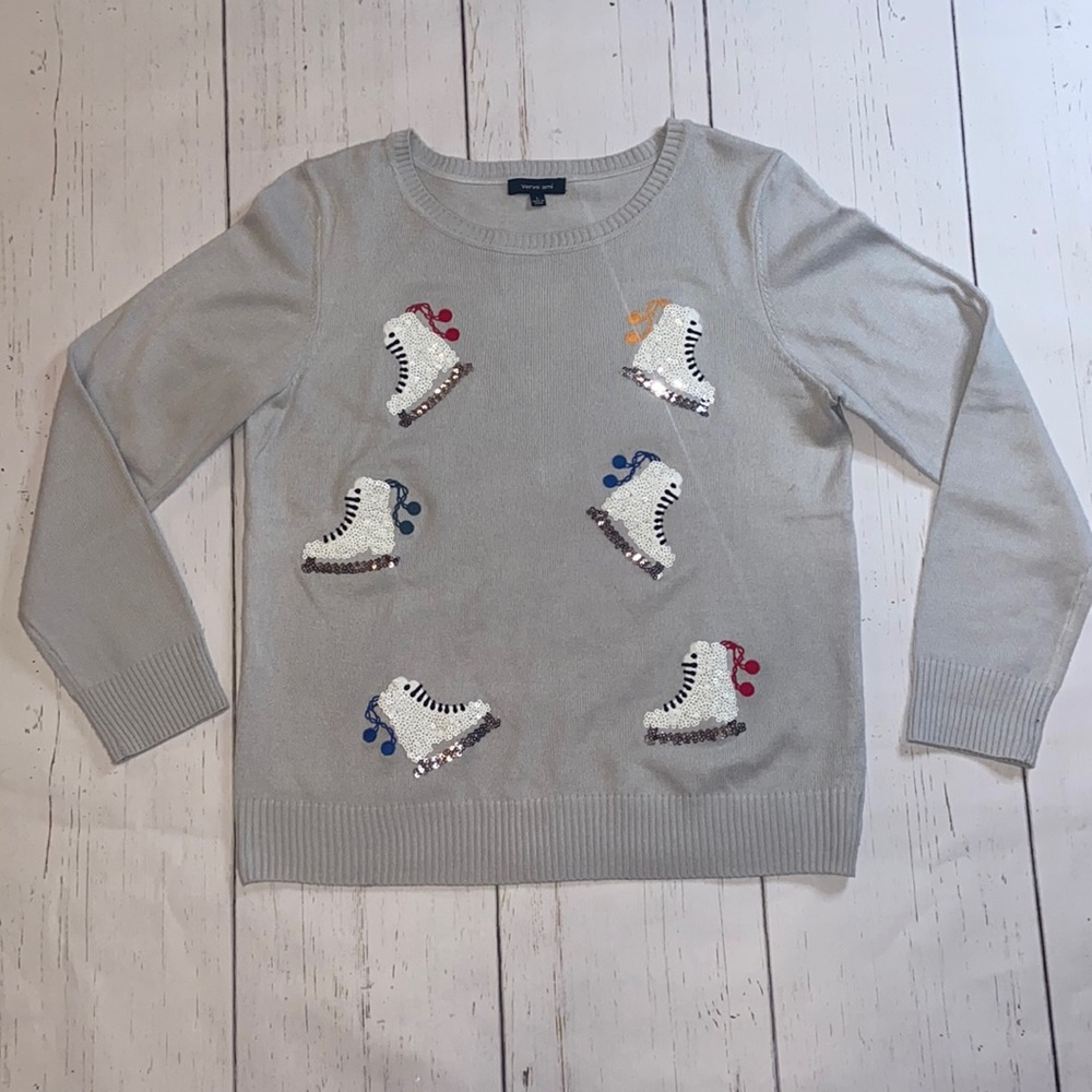 Verve Ami Sequined Skate Theme Sweater